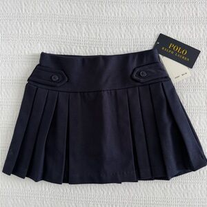 Ralph Lauren Girl’s Pleated Dark Blue School Skirt - NEW WITH TAGS!